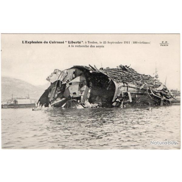 CPA - Marine Militaire -catastrophe de Libert -Toulon 25 Septembre 1911 N3193