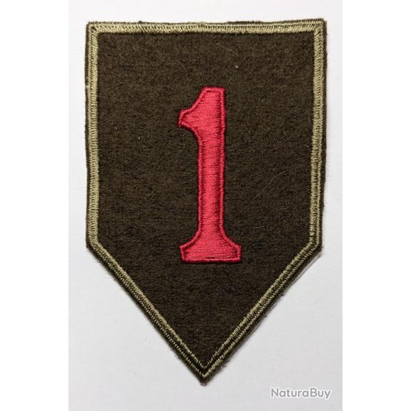 Insigne laine patch 1 division infanterie US The Big Red One