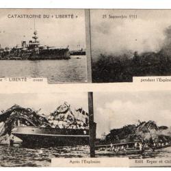 CPA - Marine Militaire - Catastrophe du Liberte 25 Septembre 1911 N°3213