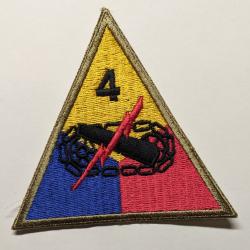 Insigne patch 4 division blindée US