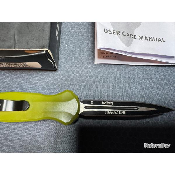 Couteau automatique Benchmade Mini Infidel Woodland Green - dition limite