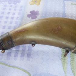 VIDE ! VIDE ! POIRE A POUDRE EN CORNE EN L ETAT