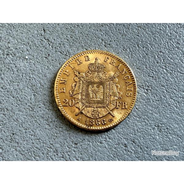 Bague Chevalière Ronde 20 Francs Napoléon III Tête Laurée - Dorée Or Fin - Neuf Avec Boîte Cadeau