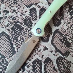 Sitivien - ST145 - Jade - Lame acier 14C28N - Manche G10 - EDC -