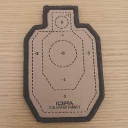 ÉCUSSON MILITAIRE TACTILE TIREUR D'ÉLITE 3D SNIPER CIBLE 8/5 CM