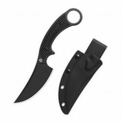 Couteau QSP Viper Lame Acier 10Cr15MoV Blk Manche G10 Noir Étui Kydex QS166A2