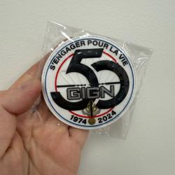 Authentique Écusson rondache GIGN - 50 ans
