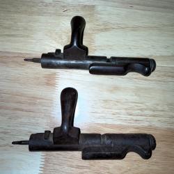 LOT DE 2 CULASSES DE FUSIL GRAS