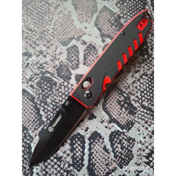 Ganzo G746-1 - Couteau pliant - Acier 440C - Manche G10 - Ambidextre
