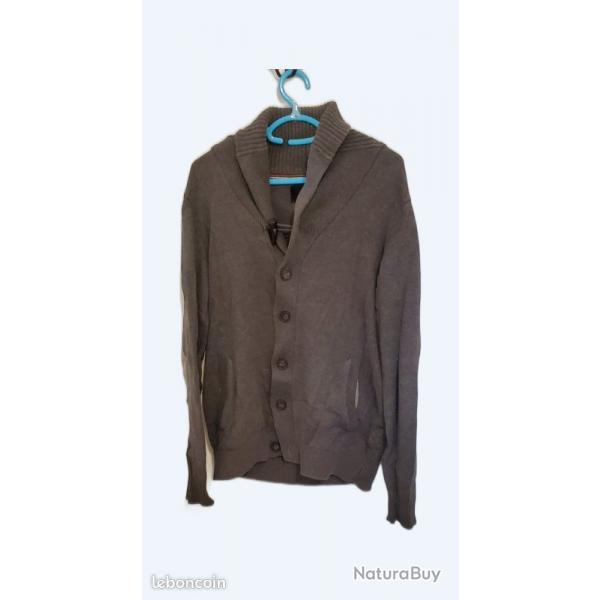 Gilet  Gris cardigan taille L celio outdoor