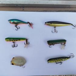 Lot de 6 leurres de surface
