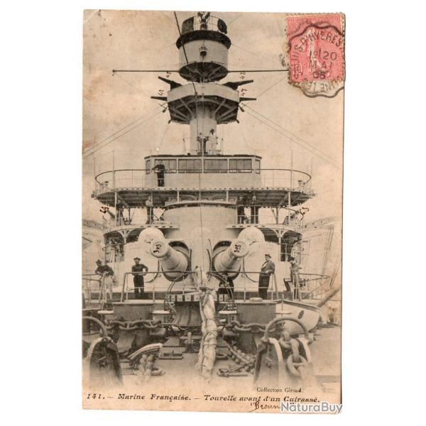 CPA - Marine Franaise  Tourelle avant d'un Cuirass N3227