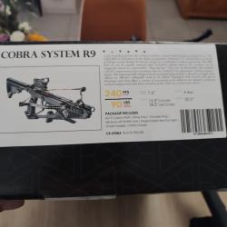 Cobra system r9 240fps 90lbs  comme neuf utiliser pour faire 10 tirs environ. Systeme de rearmement.