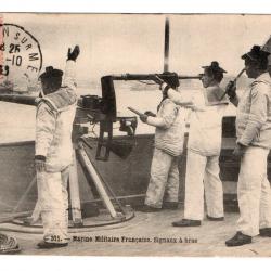 CPA - Marine Militaire Française -Signaux a bras N°3222