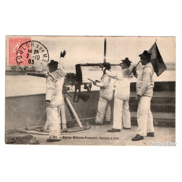 CPA - Marine Militaire Franaise -Signaux a bras N3222