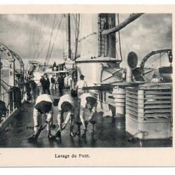 CPA - Marine Militaire- Lavage du Pont N°3221