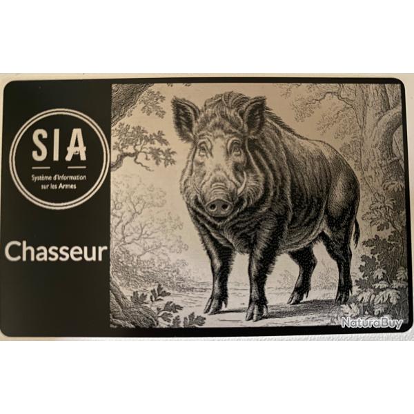 Carte mmo Permis de chasse / SIA