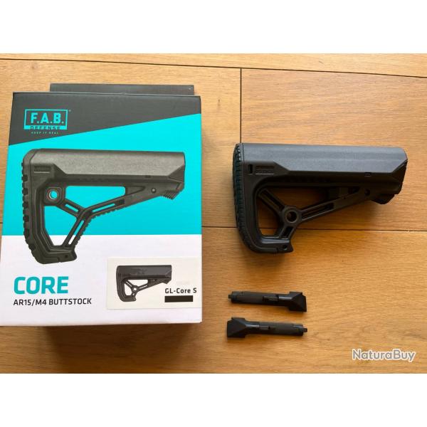 CROSSE NEUVE FAB DEFENSE GL CORE S POUR AR 15 pour tubes Mil-Spec / Commerciaux Noir