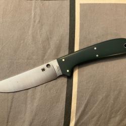 VEND COUTEAU DROIT SPYDERCO WILSON SOUTHFORK MICARTA PE.