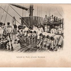 CPA -Marine Militaire - Lavage du Pont D'âpres Bourgain N°3211