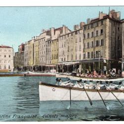 CPA -Marine Militaire -TOULON.Canots majors quittant le port  N°3038