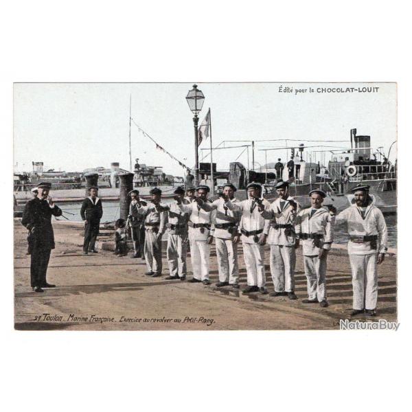 CPA - Toulon . Marine Franaise, Exercice au rvolver au petit-Rang N3199