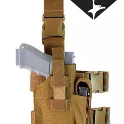 Holster de cuisse droitier CONDOR TLH-498 Tactical Leg Holster Coyote Brown