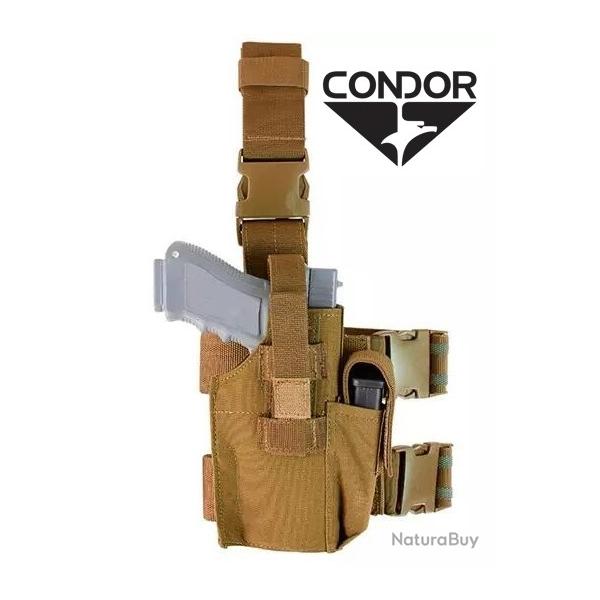 Holster de cuisse droitier CONDOR TLH-498 Tactical Leg Holster Coyote Brown