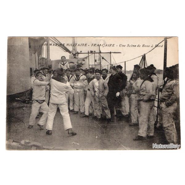 CPA - Marine Militaire Franaise - Une Scne de Boxe a Bord  N3223