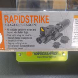 Lunette tactique firefield rapidstrike 1-4x24 riflescope circle reticle