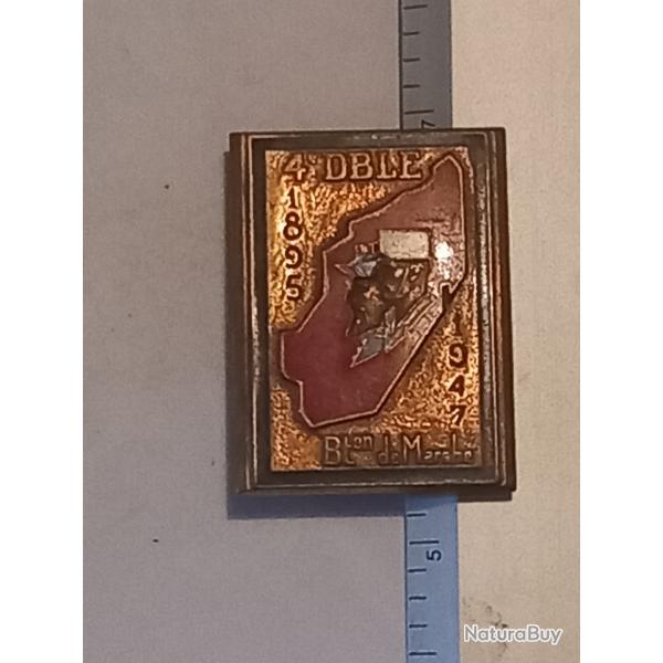 Insigne du bataillon de marche de la 4me demi-brigade de la Lgion trangre (4me DBLE)