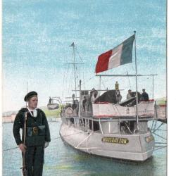 CPA - Marine Militaire  - La Vie du Marin Factionnaire au petit-rang - N&deg;1727