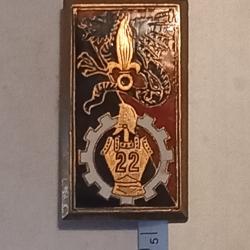 Insigne du 22ème bataillon du génié