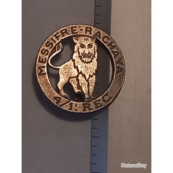 Insigne du 4me escadron du 1er rgiment tranger de cavalerie (1er REC)