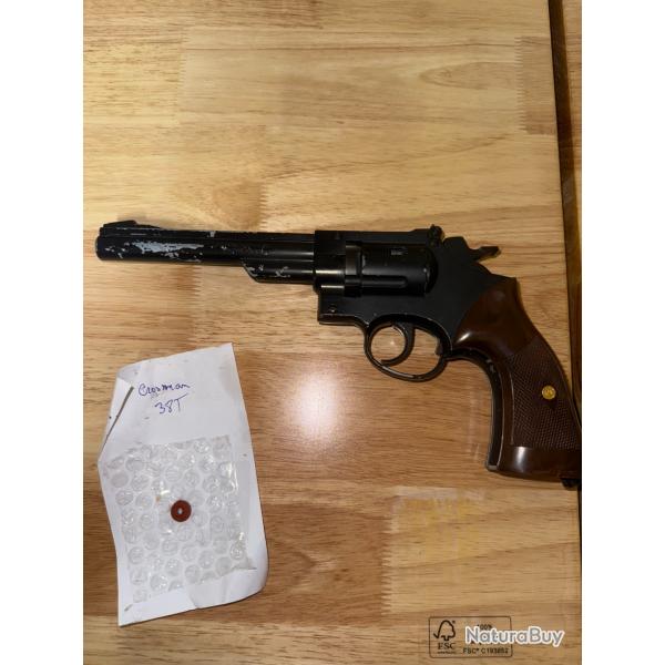REVOLVER A GAZ CROSMAN 38 T .22 CAL PELLGUN