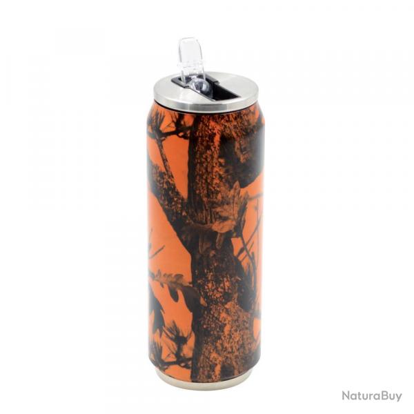 Soldes ! Canette Isotherme camo orange 500ml