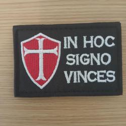 Ecusson templiers 7/5 CM - scratch Tactical Patch Moral Brode neuf Warrior