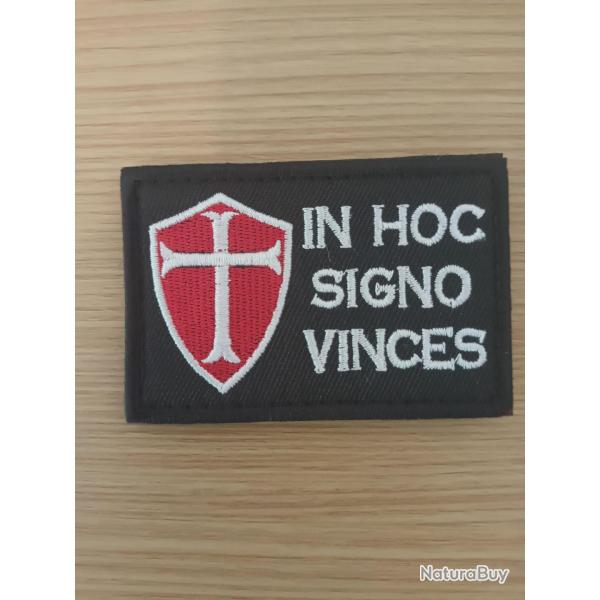 Ecusson templiers 7/5 CM - scratch Tactical Patch Moral Brode neuf Warrior
