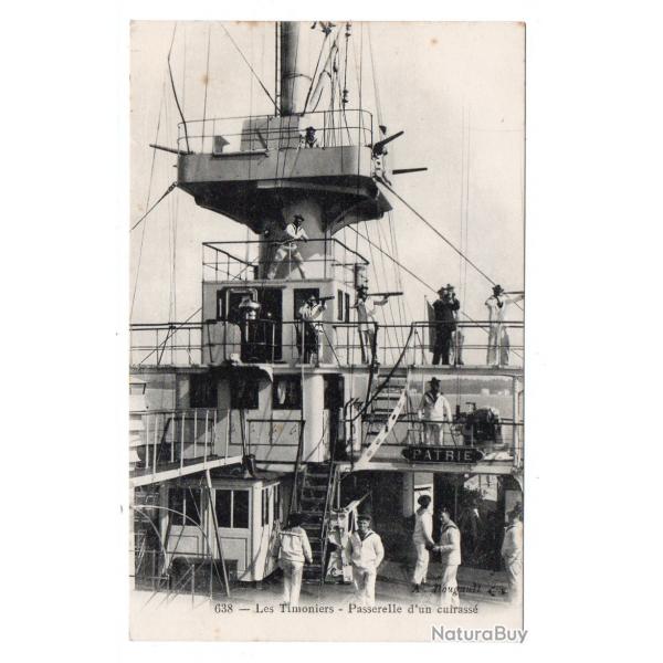 CPA - Marine Militaire  - Les Timoniers Passerelle d'un cuirasse  - N3022