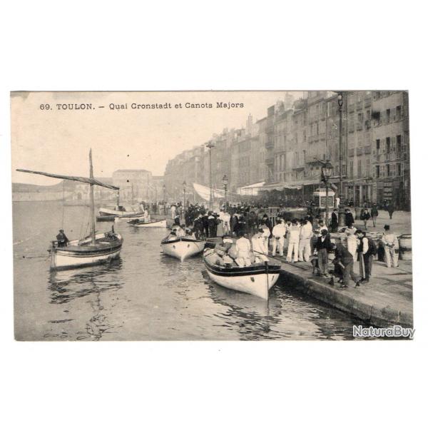 CPA - Marine Militaire  - TOULON -Quai Croustadt et Canots Majors - N3060