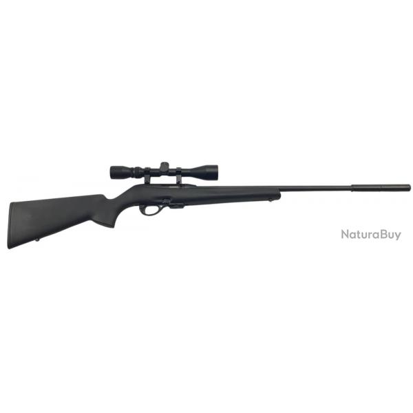 OCCASION SA- CARABINE SEMI-AUTO REMINGTON 597 CAL.22 MAGNUM + LUNETTE 3-9X40 + MODERATEUR