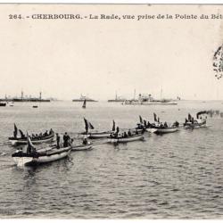 CPA - Marine Militaire  - CHERBOURG - La rade - vue prise de la pointe du béton  - N°3100