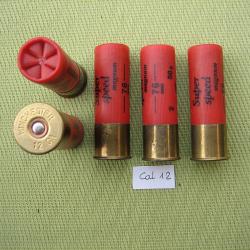 5 Cartouches  Winchester  Magnum  cal  12  50 g  anciennes