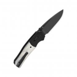 Couteau QSP Vault Glyde Lock Lame Acier 14C28N Blk Manche G10/Alu Clip KIVT QS157E2