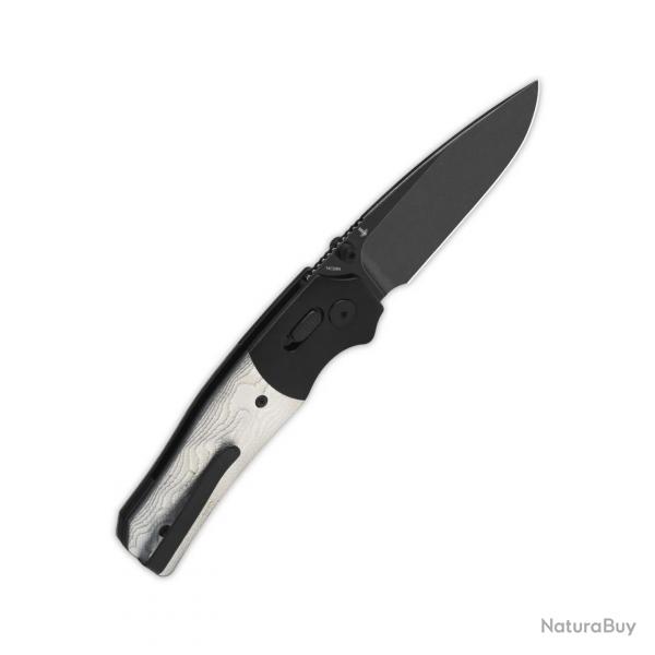 Couteau QSP Vault Glyde Lock Lame Acier 14C28N Blk Manche G10/Alu Clip KIVT QS157E2