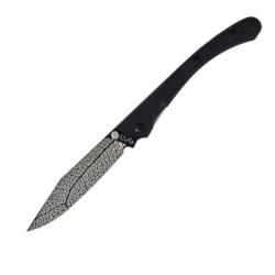 LUC63LTB2LD Couteau pliant LUG " C63 Feuille noir" manche G10