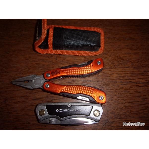 Pince multifonctions Black et Decker et couteau pliant Magnusson