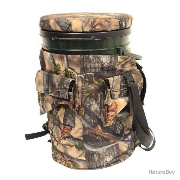 Soldes ! Tabouret-seau pivotant camo 25 litres