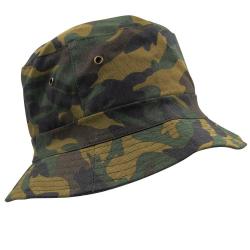 Soldes ! Bob de chasse camouflage Centre Europe Kaki réversible Taille 59