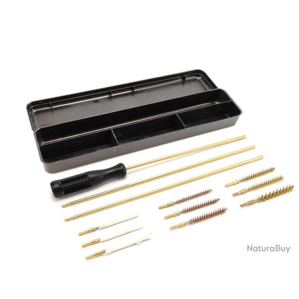 kit de nettoyage pour armes  plombs calibre 4,5, 5,5 et 6,35 mm (,177/,22/,25)
